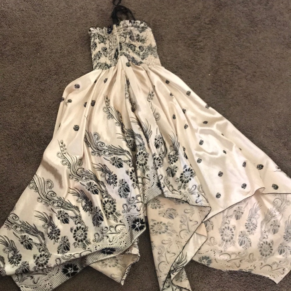 Formal asymmetrical evening dress